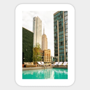 New York Rooftop Pool Sticker